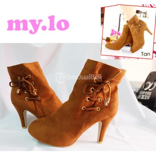 SEPATU BOOT WANITA HEEL IMPORT TWO SEVEN TS099 HIGH QLTY