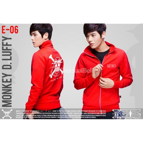 Jual Jas Pria Exclusive Jaket-Korean | JAKET ANIME ONE PIECE - MONKEY D. LUFFY