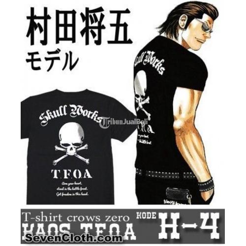 Kaos Pria Suzuran Crows Zero Warna Hitam Terbaru Harga Murah - Yogyakarta