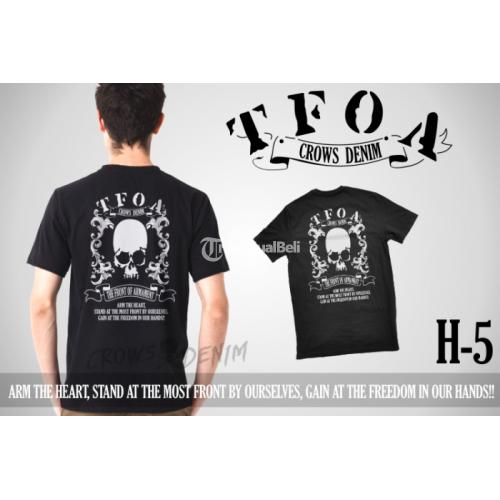 T-Shirt Crows Zero Online Kaos Pria Warna Hitam Harga Murah Bermotif - Jogja
