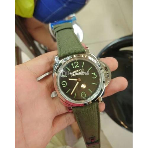 Jam Tangan Panerai PAM 606 Q ZF Hitam Dial on Green Nylon Strap