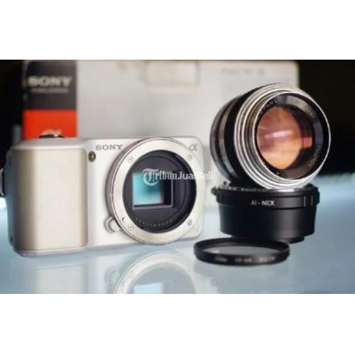 Kamera Mirrorless Sony Nex 3 lensa fujinon White Second Harga Murah di