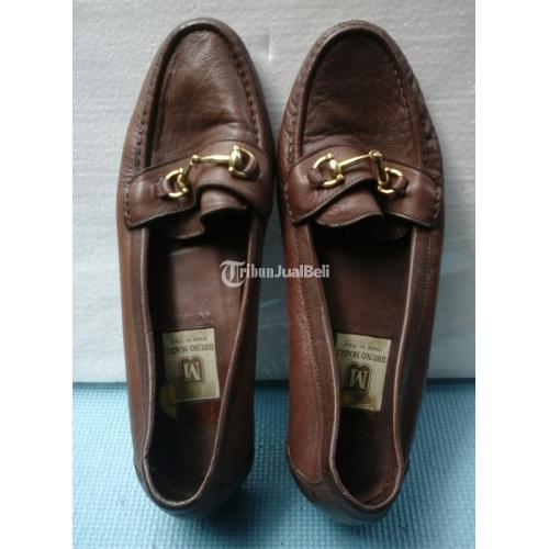 Leather Shoes Original BRUNO MAGLI Bekas Size 43 Warna Coklat Sol