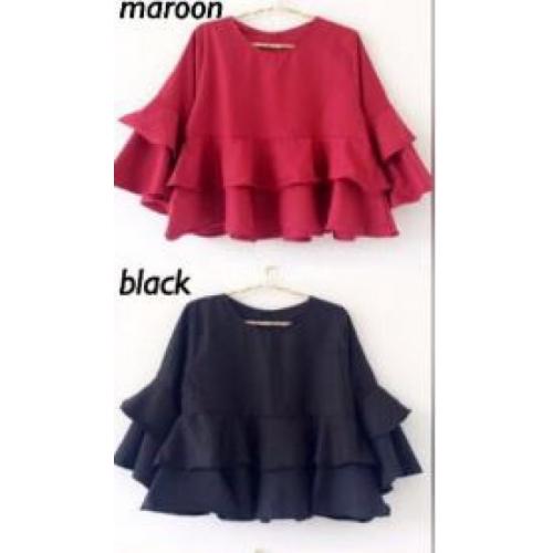 baju ruffle top