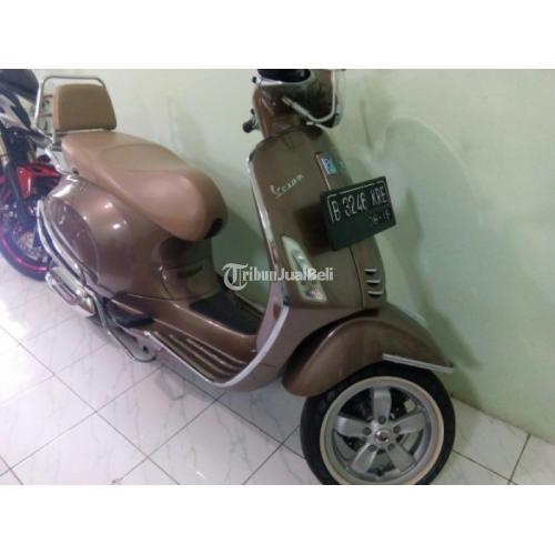 Motor Seken Murah Vespa Piaggio Primavera 150cc 3Vie Coklat Mulus