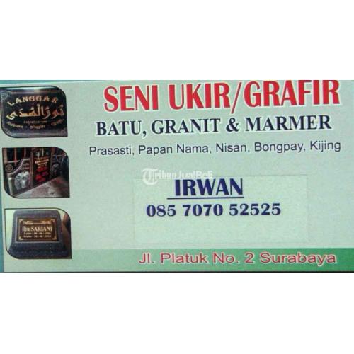 Batu Nisan Marmer Nama Diukir Diatas Batu Harga Murah Berkualitas - Surabaya Sidoarjo