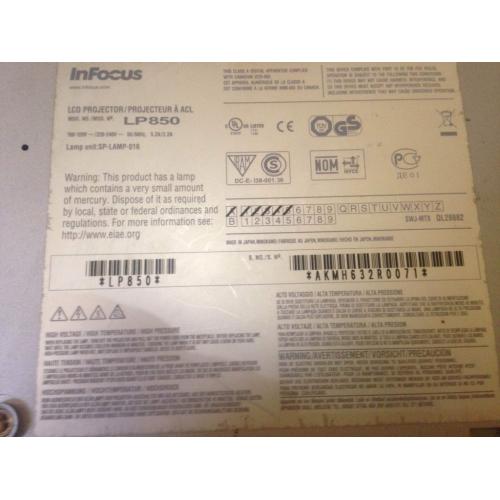proyektor Infocus LP850 4500 lumens