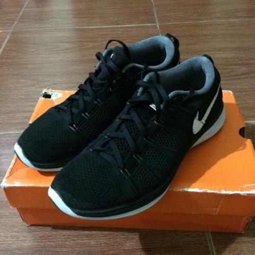 Nike Flyknit Lunar 2 Black Original bandung TribunJualBeli