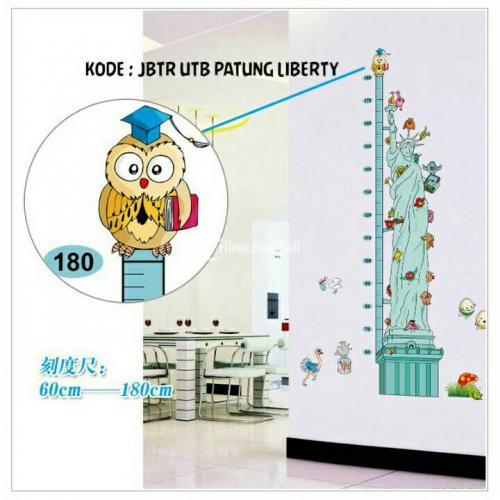Sticker Dinding Tinggi Badan Anak Kartun Murah Wallpaper - Solo