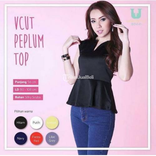 Baju peplum top on sale