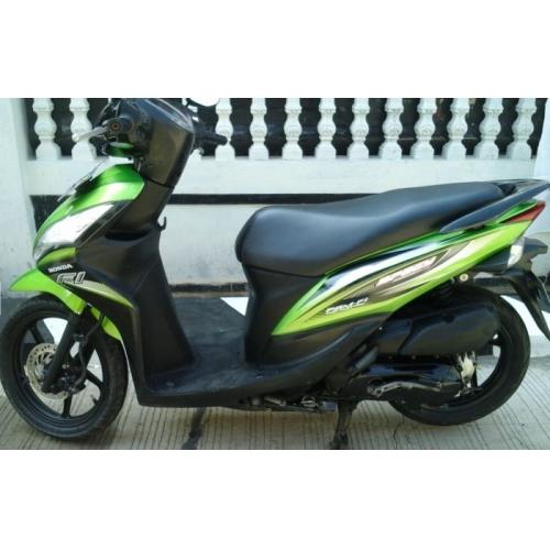 Motor Honda Spacy FI Tahun 2012 Warna Hijau Mulus di Jakarta Timur