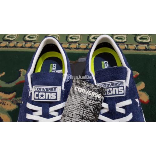 Sepatu Converse One Star Pro Lunarlon Navy White Genuine Ori di