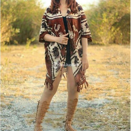 Outer Vintage Bahan Rayon Bermotif Model Terbaru Harga Murah - Denpasar