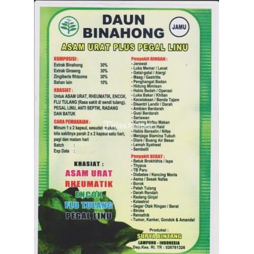 KAPSUL BINAHONG ASLI 100% - Makassar