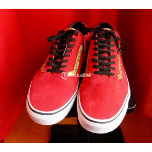 Sepatu Vans Oldskool Gold Snake Red Limited Edition Size 44,5 BNIB