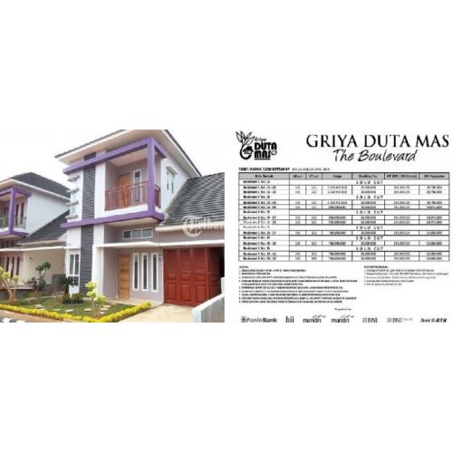Rumah Town House Di Griya Duta MAs LB 145 LT 210 Meter Persegi SHM di Lingkungan Aman - Palembang