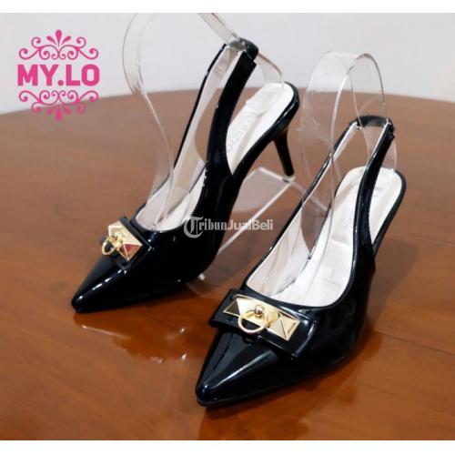 Sepatu Sandal Heel Pesta Kerja Hermes Import Mylo MS1101 High