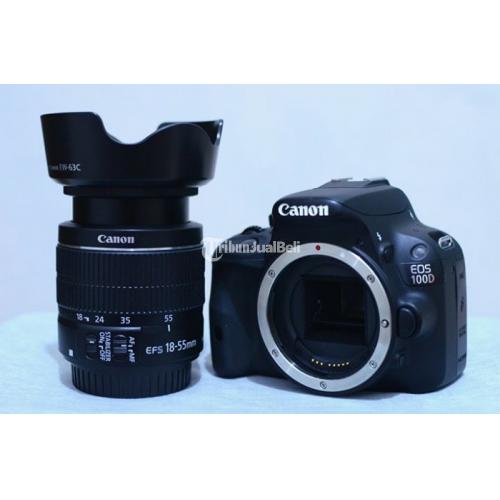DSLR Canon EOS 100D Lens Kit Murah Kamera Bekas Normal Bonus Lensa Fix - Kutai Timur