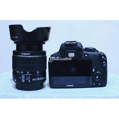 DSLR Canon EOS 100D Lens Kit Murah Kamera Bekas Normal Bonus Lensa Fix - Kutai Timur