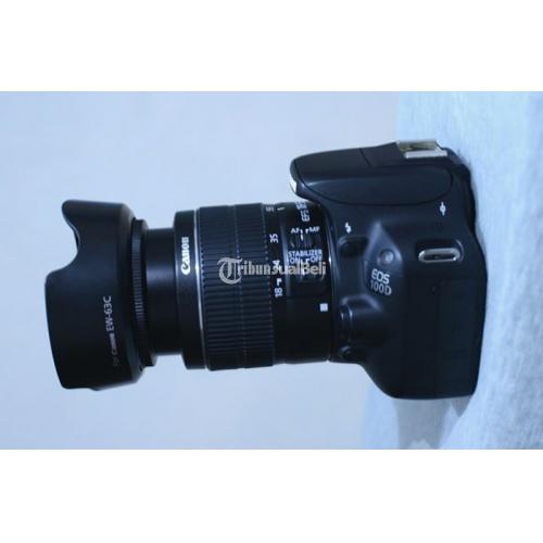 DSLR Canon EOS 100D Lens Kit Murah Kamera Bekas Normal Bonus Lensa Fix - Kutai Timur