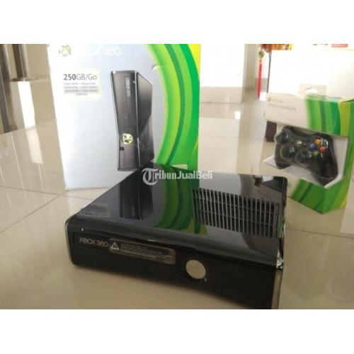 Konsol Xbox 360 Slim Trinity RGH Bekas Normal Lengkap Free Kaset Game