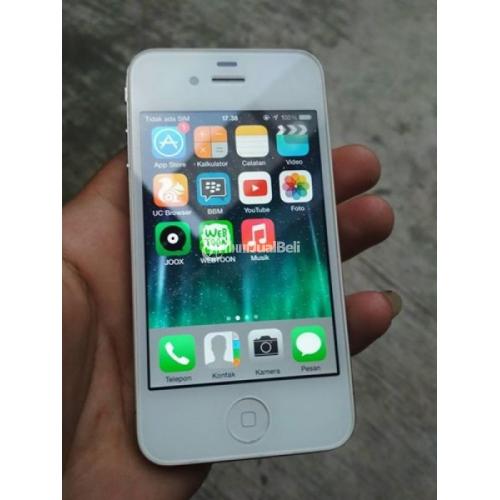 Handphone Apple iPhone 4 32GB Bekas Second Harga Murah - Makassar