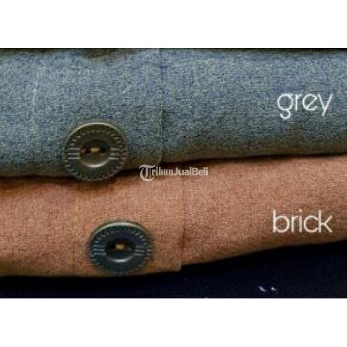 Button Pallazo Bahan Garment Berkaret Pinggang Big Size Ready Stock - Solo