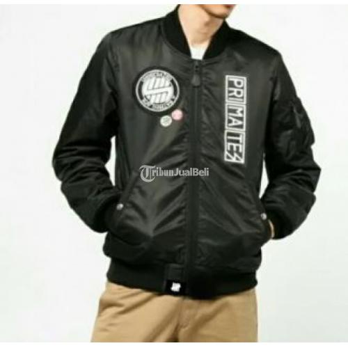 Jaket Bomber Premium Warna Hitam Size L Material Scott Puma Warna dan Size Terbatas - Bandung