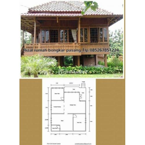 Rumah Kayu Bongkar Pasang Cocok Buat Hunian Atau Gazebo Harga Terjangkau - Ogan Ilir