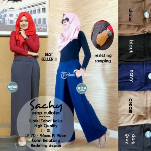 Sachy Cullote Bahan Wafflew Tebal Halus HQ Size L Hingga XL Berkaret Belakang - Solo