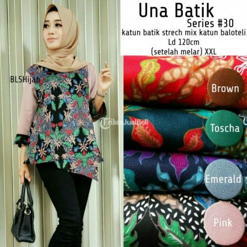 Una Batik Top Bahan Katun Batik Stretch Kombinasi Katun Balotelly - Solo