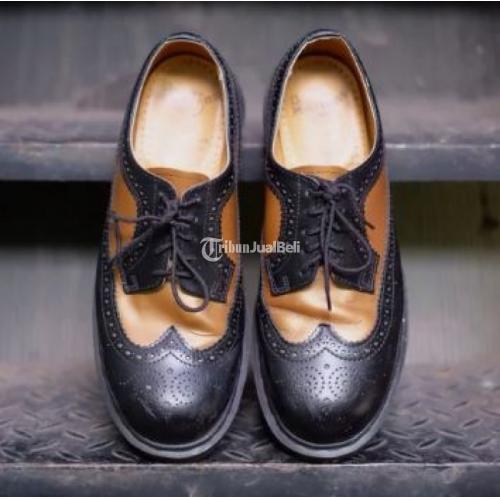Sepatu Pantofel Pria DR Martens Black Copper Brown Army Sole Harga Miring - Jakarta Utara