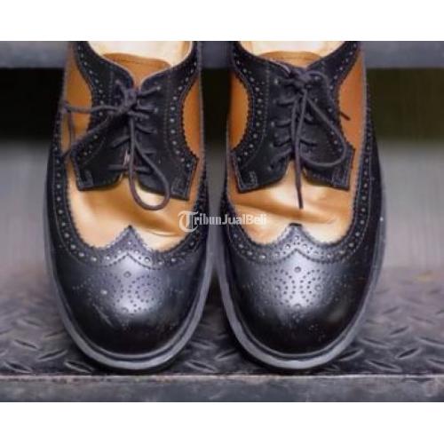 Sepatu Pantofel Pria DR Martens Black Copper Brown Army Sole Harga Miring - Jakarta Utara