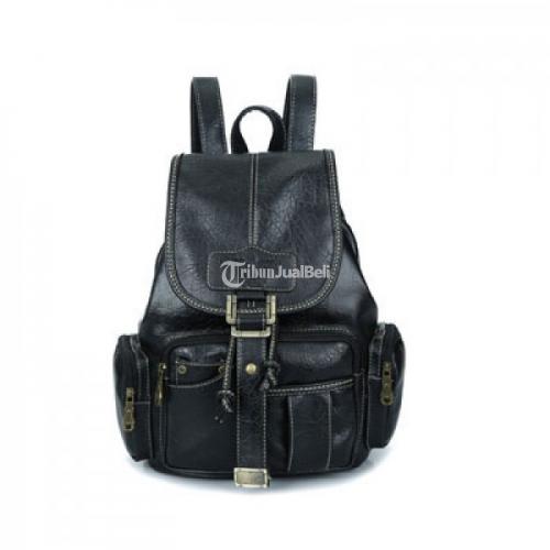 Tas Ransel Sekolah Kuliah Wanita Import Terbaru Murah Kulit PU Korea - Batam