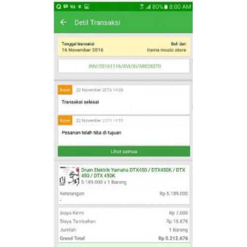 Drum Elektrik Yamaha DTX 450K Second Mulus Fullset Nego Halus - Jakarta