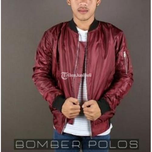 Jaket Bomber Polos Bahan Scoot Puma Harga Grosir dan Harga Eceran Size L - Bandung