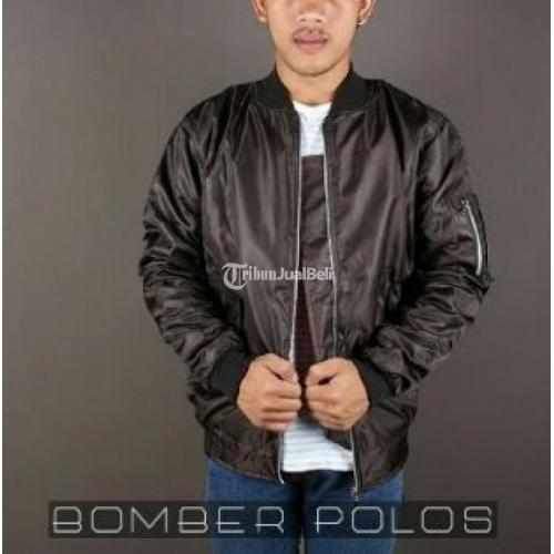 Jaket Bomber Polos Bahan Scoot Puma Harga Grosir dan Harga Eceran Size L - Bandung