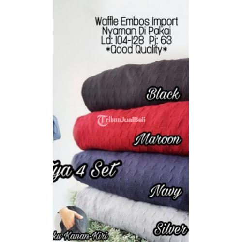 Baju Setelan Wanita Sintya 4 Set Embos Import Celana Kulot Harag Murah - Solo