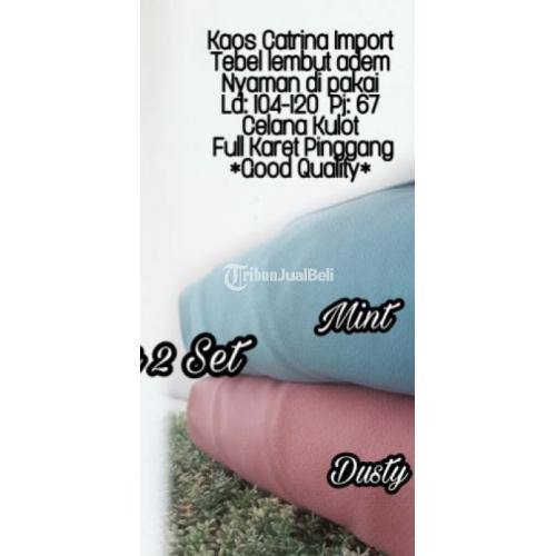 Devita 2 Set Baju Setelan Wanita Terbaru Celana Kulot Harga Murah - Surakarta