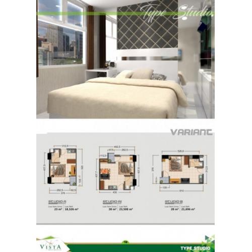 Apartemen Garden Vista Tanpa Bunga Cicilan Ringan SHM Dekat Tol Buah Batu - Bandung