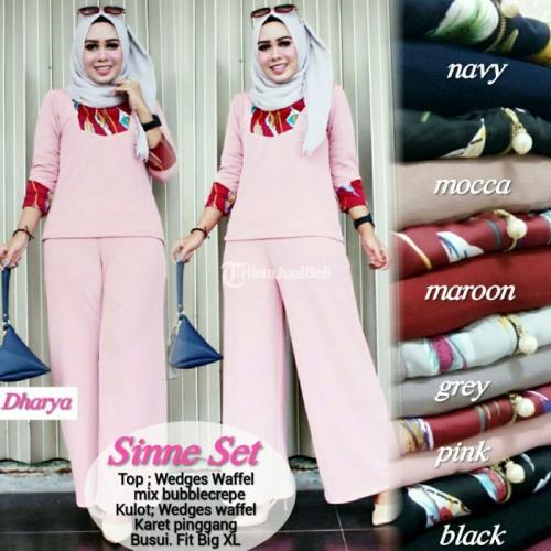 Baju Setelan Wanita Sinne Set Celana Kulot Terbaru Harga Murah - Surakarta