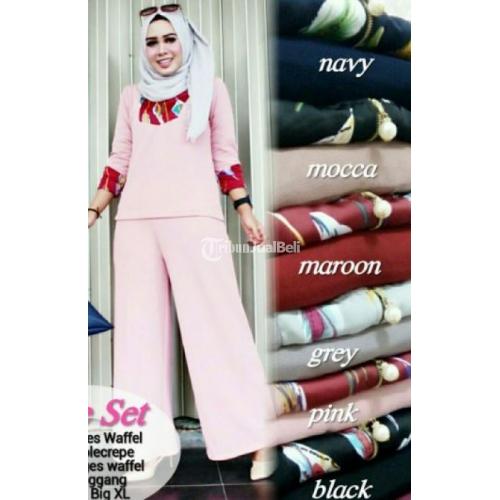 Baju Setelan Wanita Sinne Set Celana Kulot Terbaru Harga Murah - Surakarta