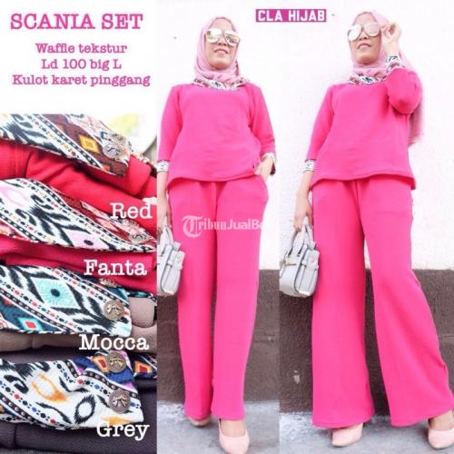 Baju Setelan Wanita Scania Set Tribal Celana Kulot Terbaru Harga Murah - Solo