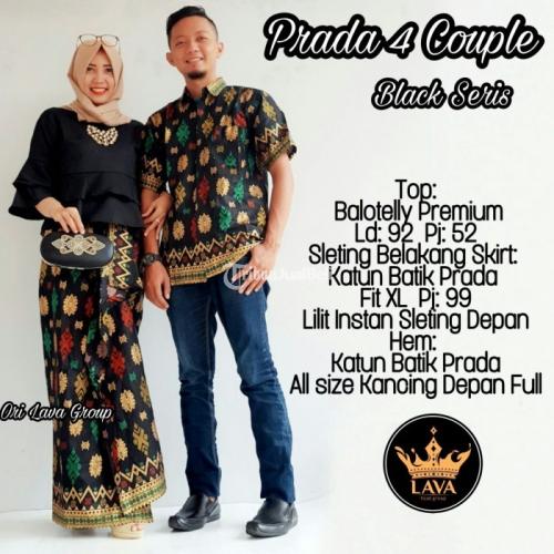 Baju Sarimbitan Batik Modern Cowok Cewek Prada 4 Couple Harga Murah - Solo