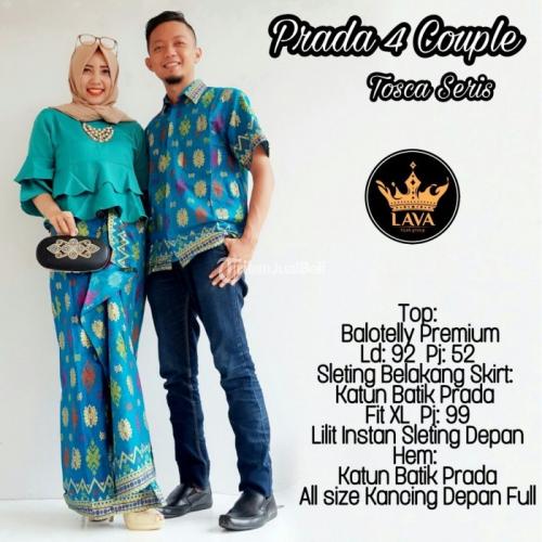 Baju Sarimbitan Batik Modern Cowok Cewek Prada 4 Couple Harga Murah - Solo