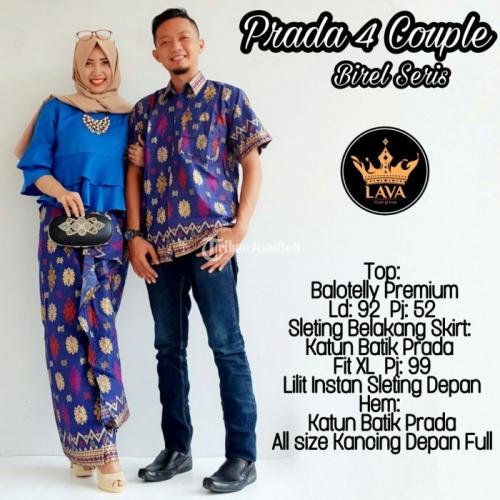 Baju Sarimbitan Batik Modern Cowok Cewek Prada 4 Couple Harga Murah - Solo