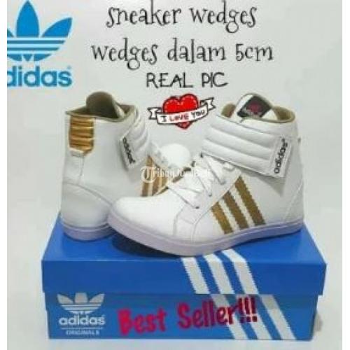 Adidas shop wedges wanita