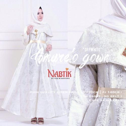 Long Dress Amarelo Gown Bahan Linen Foil HQ No Bross & Belt Banyak Warna - Solo