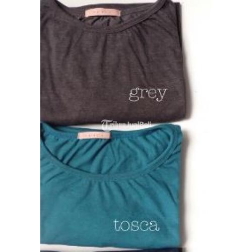 Baju Daily Loose Shirt Bahan Kaos Katun New Ada 3 Pilihan Warna - Solo