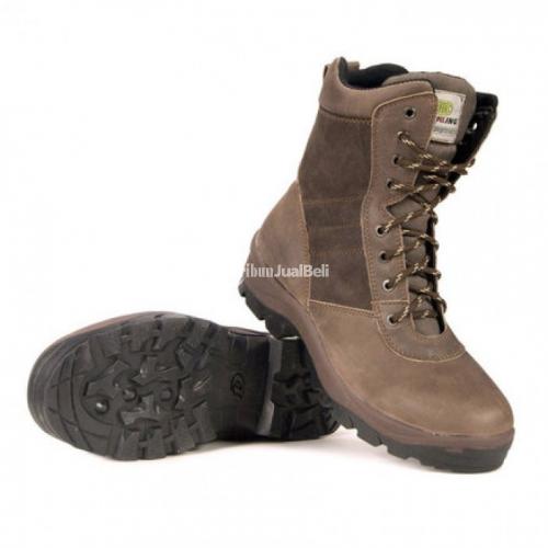 FS Sepatu Gunung Baru Warna Coklat Bahan Kulit Full Ukuran 40 s/d 43 Berkualitas Bagus - Bandung